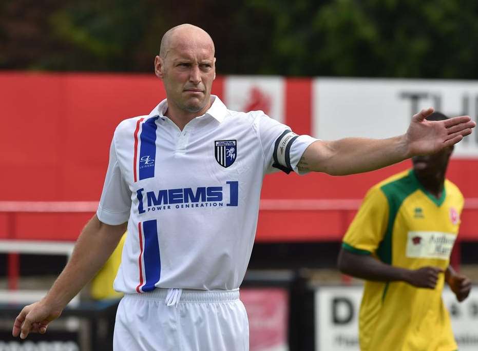 Gillingham's Adam Barrett is on loan at AFC Wimbledon Picture: Keith Gillard