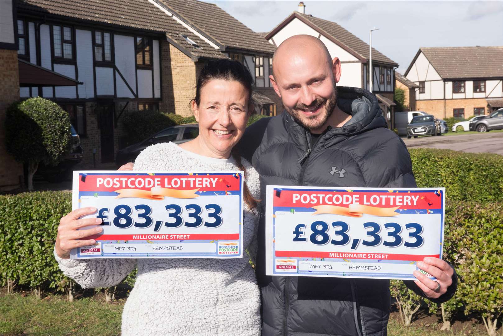 Ashley Pennock and mum Tania show off their winnings