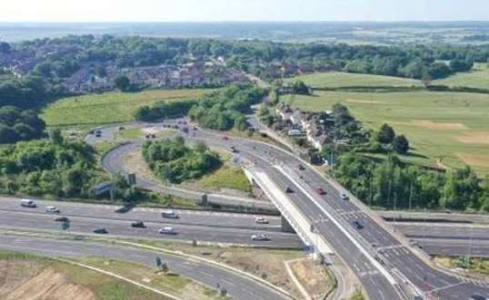 Emergency crews were called to the Bean roundabout. Stock picture: National Highways