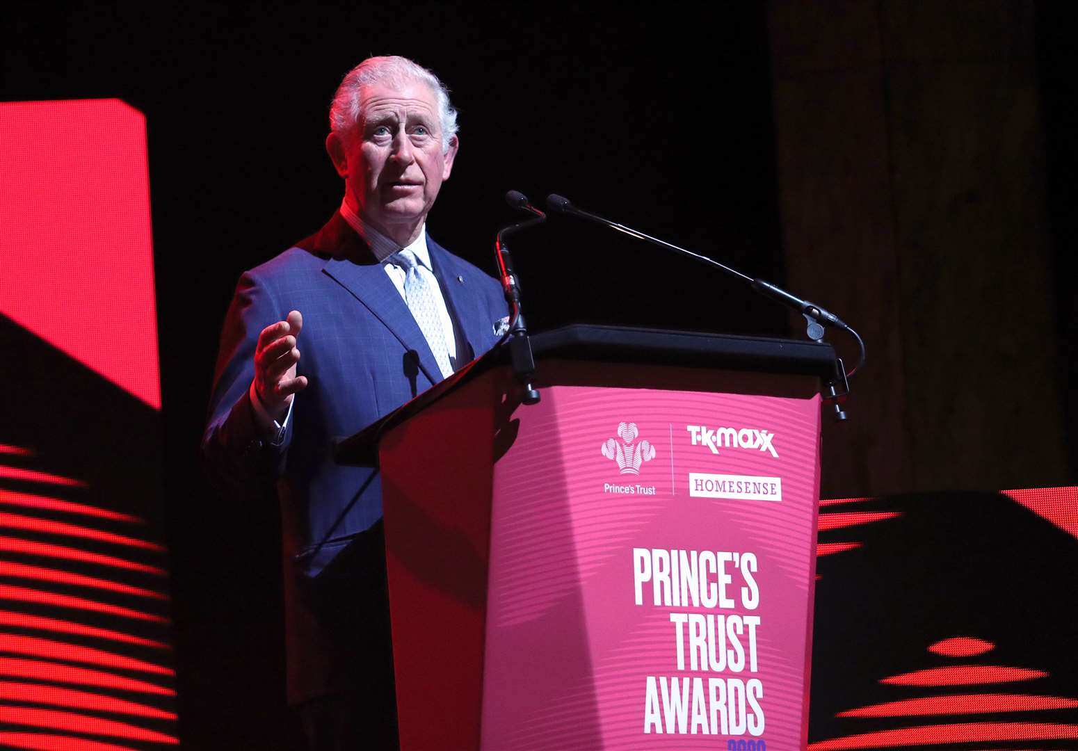 The Prince of Wales speaking earlier this year at the annual awards for the Prince’s Trust (Yui Mok/PA)