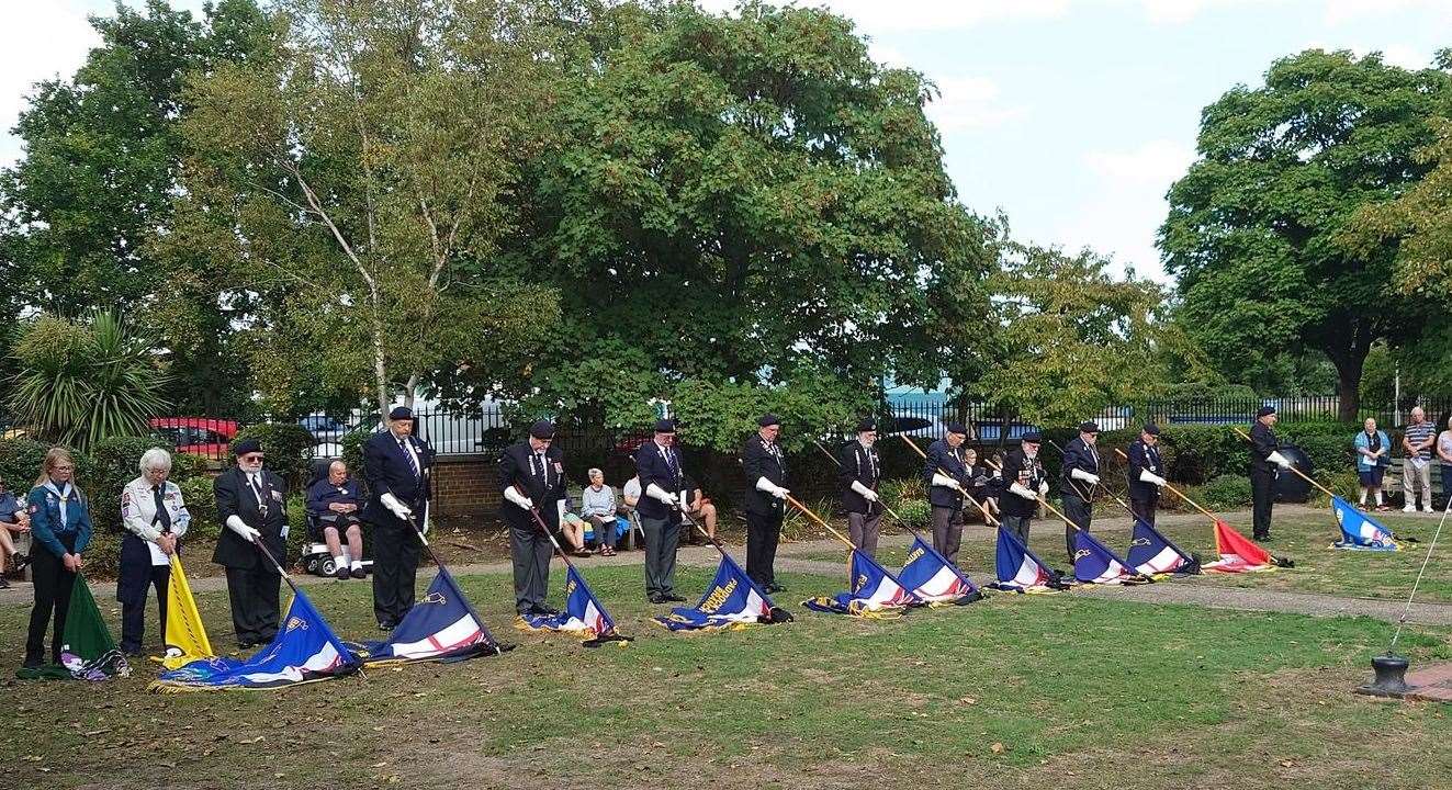 HMS Wildfire parade and service at Queenborough. Picture: Cameron Beart