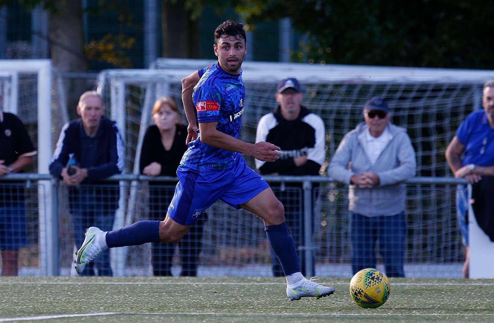 Margate's James Bessey-Saldanha scored in last Tuesday's Kent Senior Cup quarter-final 3-0 win over Cray Valley. Picture: Andy Jones