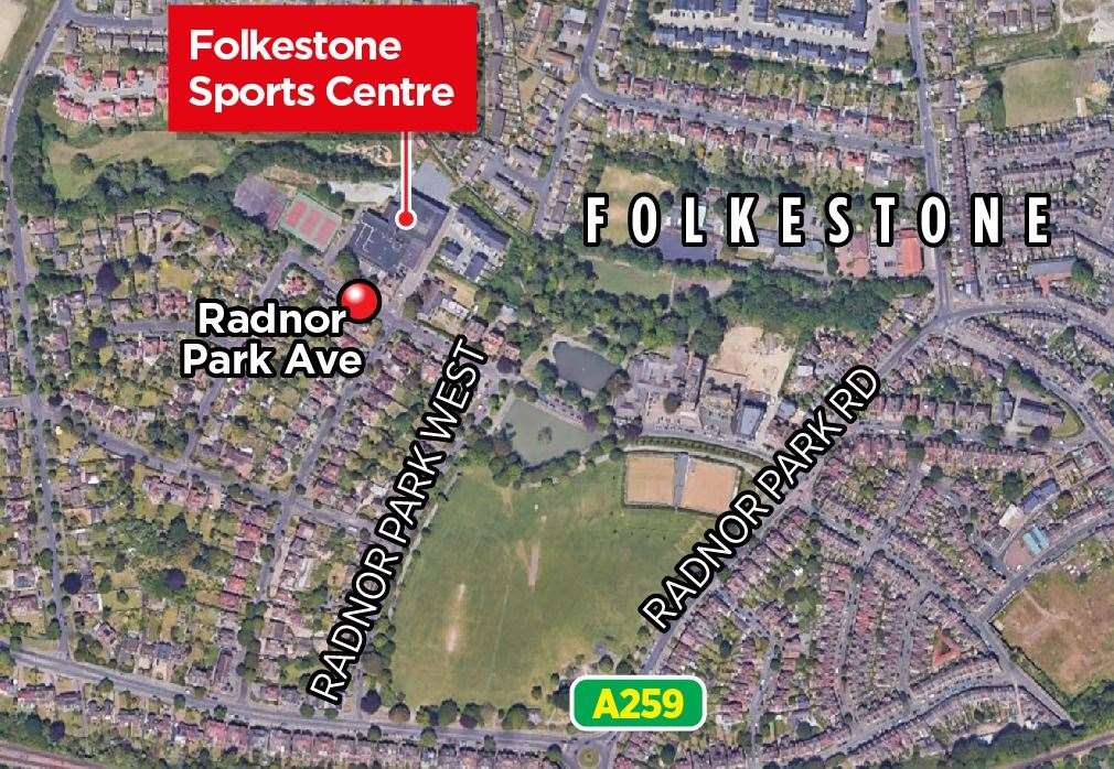 Folkestone Sports Centre is in Radnor Park Avenue