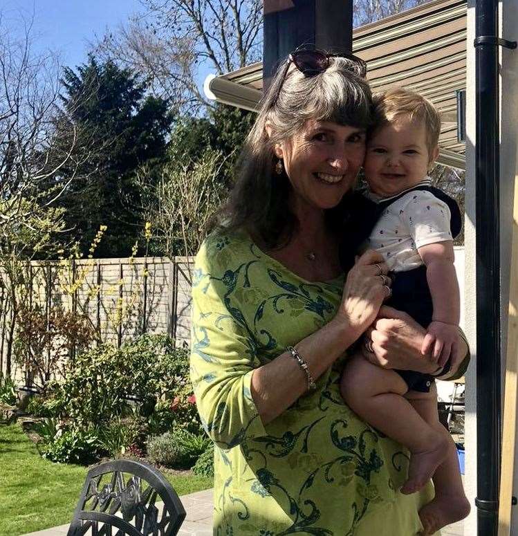 Suzanne Harper holding her grandson, Elijah. Picture: Suzanne Harper