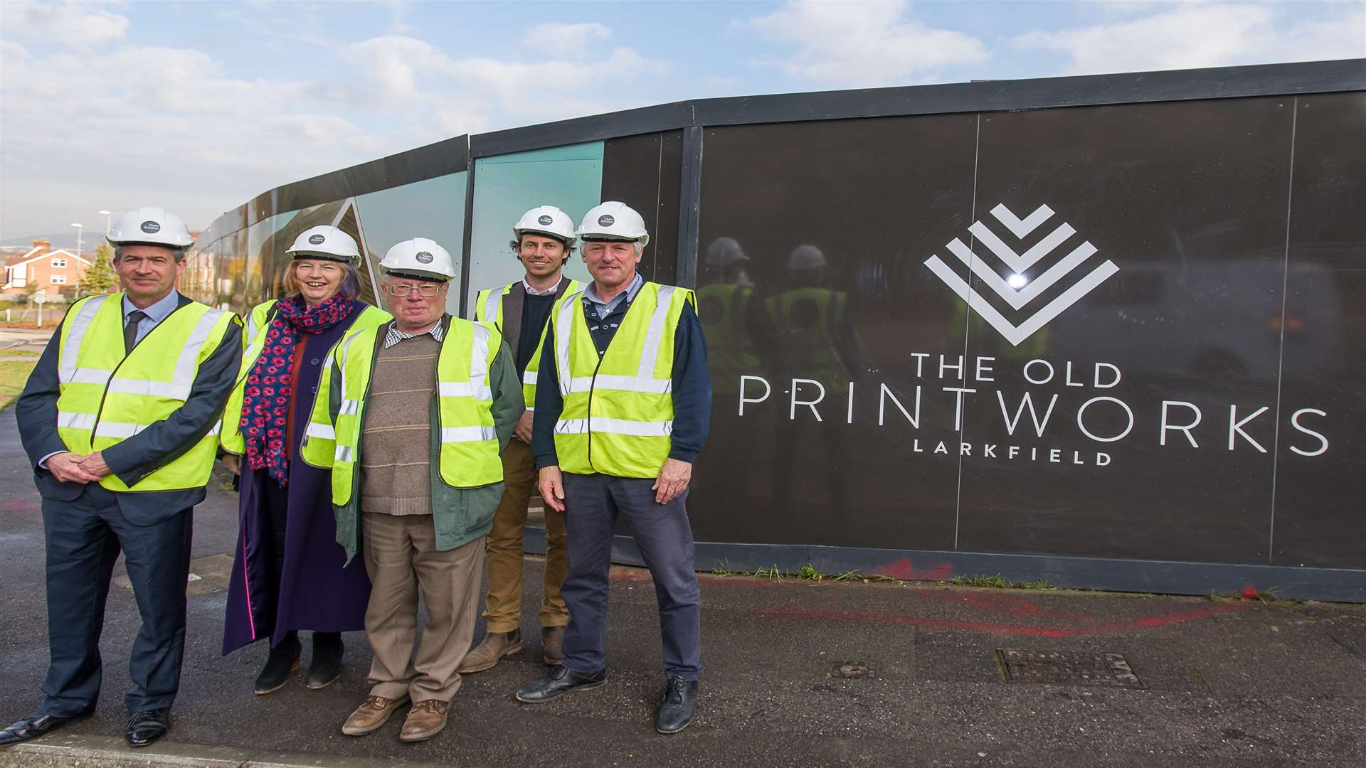 From left, Cllr Nicolas Heslop, Cllr Anita Oakley, David Thornewell, Alastair Cracknell and Cllr Tim Bishop