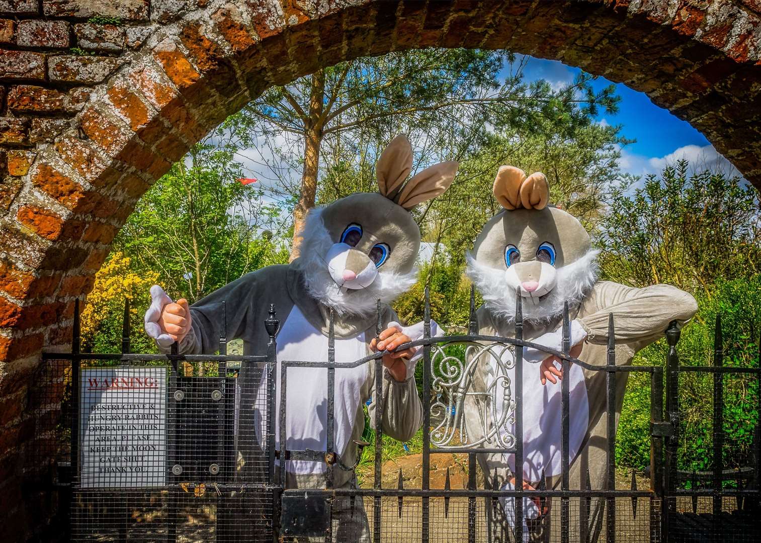 Meet the friendly Easter characters at Lullingstone Castle. Picture: Alan Graham