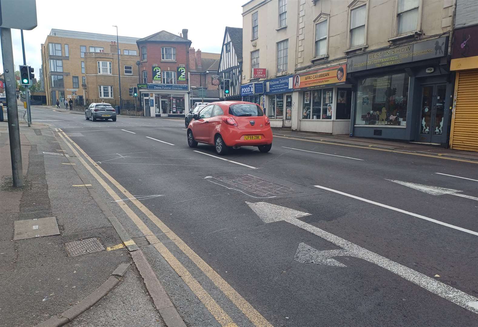 Lower Stone Street in Maidstone is a busy section of the one-way system