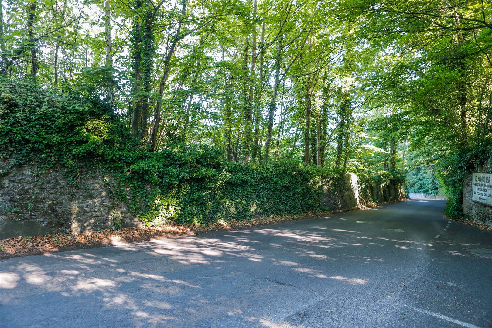 A view of the site from the entrance to the Kent Fire and Rescue Service headquarters off Straw Mill Hill