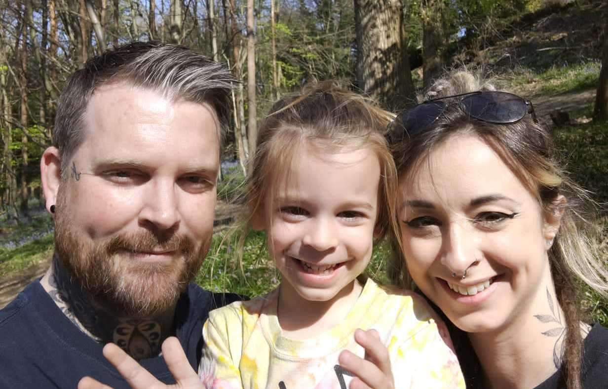 Leon Zanre with his wife Zoe and son Abel. Picture: Leon Zanre