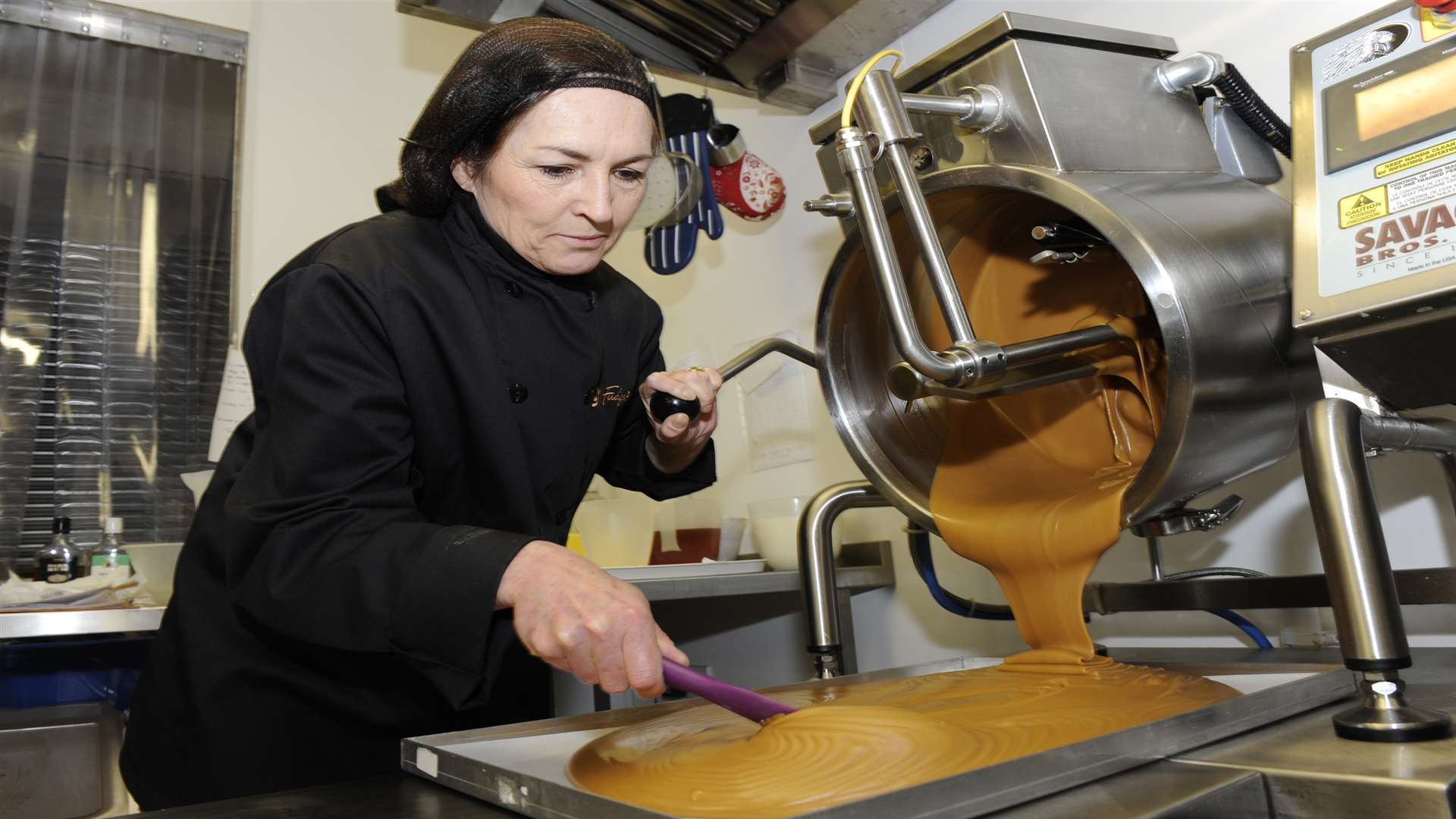 Fudge Kitchen managing director Sian Holt at the company's factory in Aylesham Industrial Estate