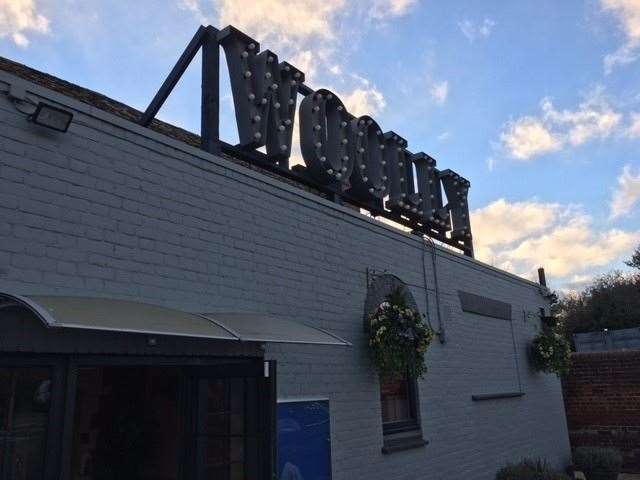 Keen to promote itself, the pub’s nickname is lit up large on a giant sign on the approach from the car park