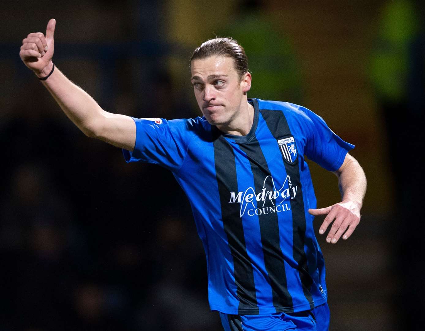 Gillingham striker Tom Eaves Picture: Ady Kerry