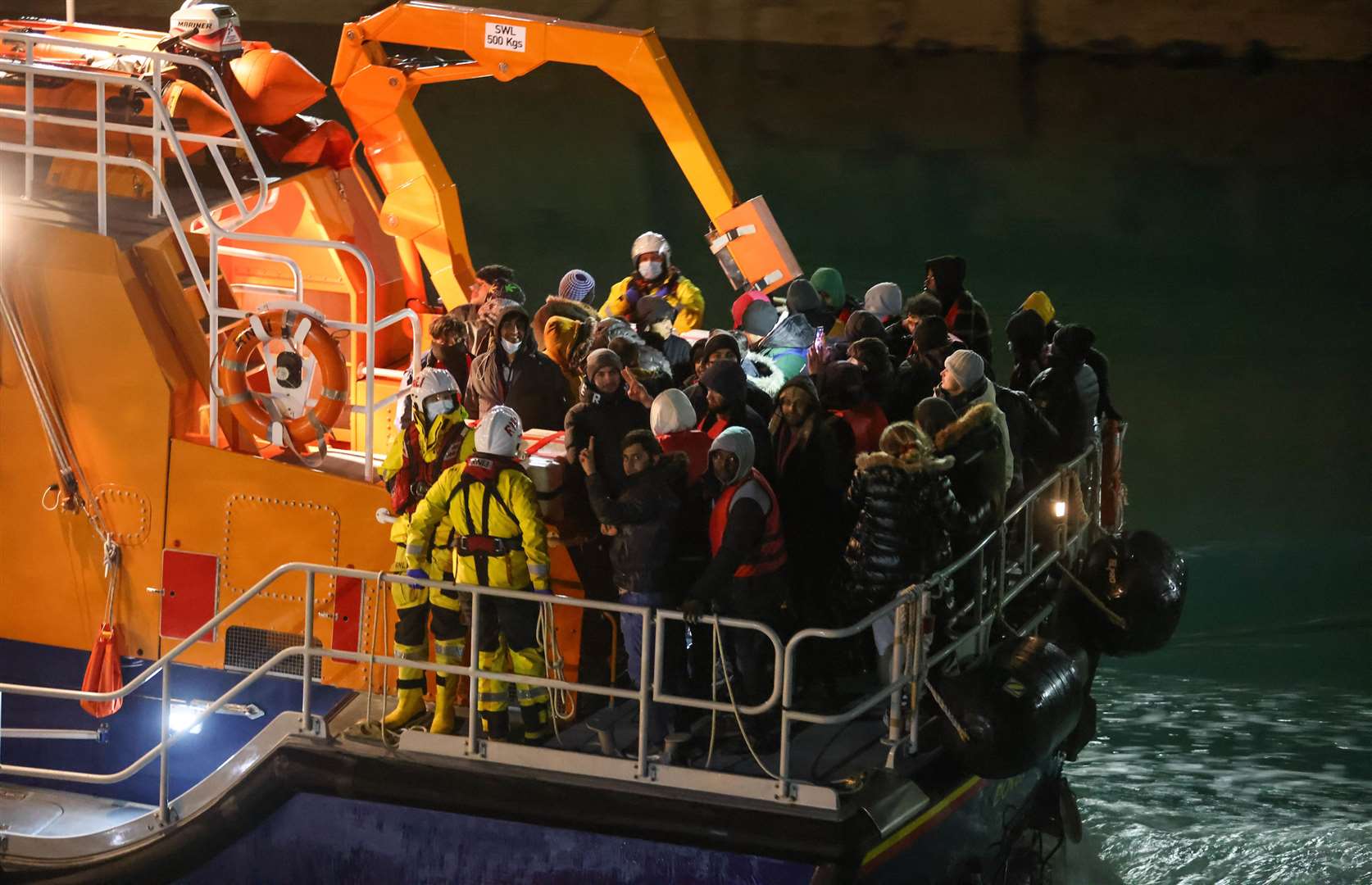 More than 40,000 people have crossed the Channel on small boats already this year. Picture: UKNIP