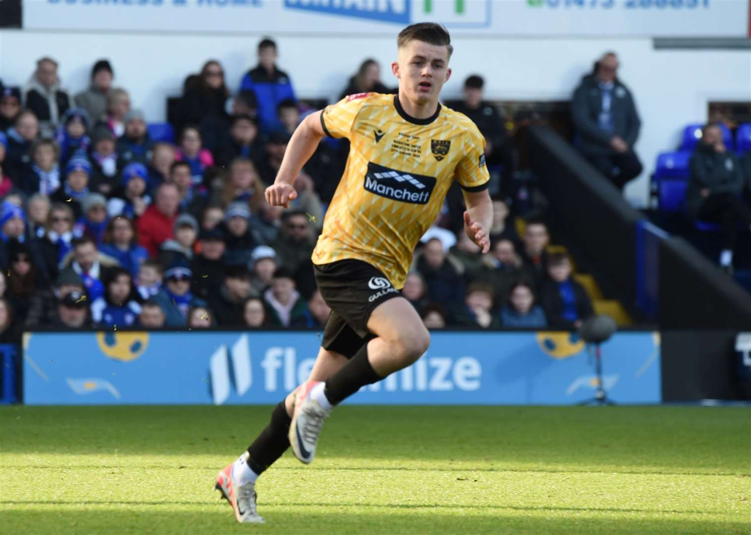 Maidstone midfielder Riley Court. Picture: Steve Terrell