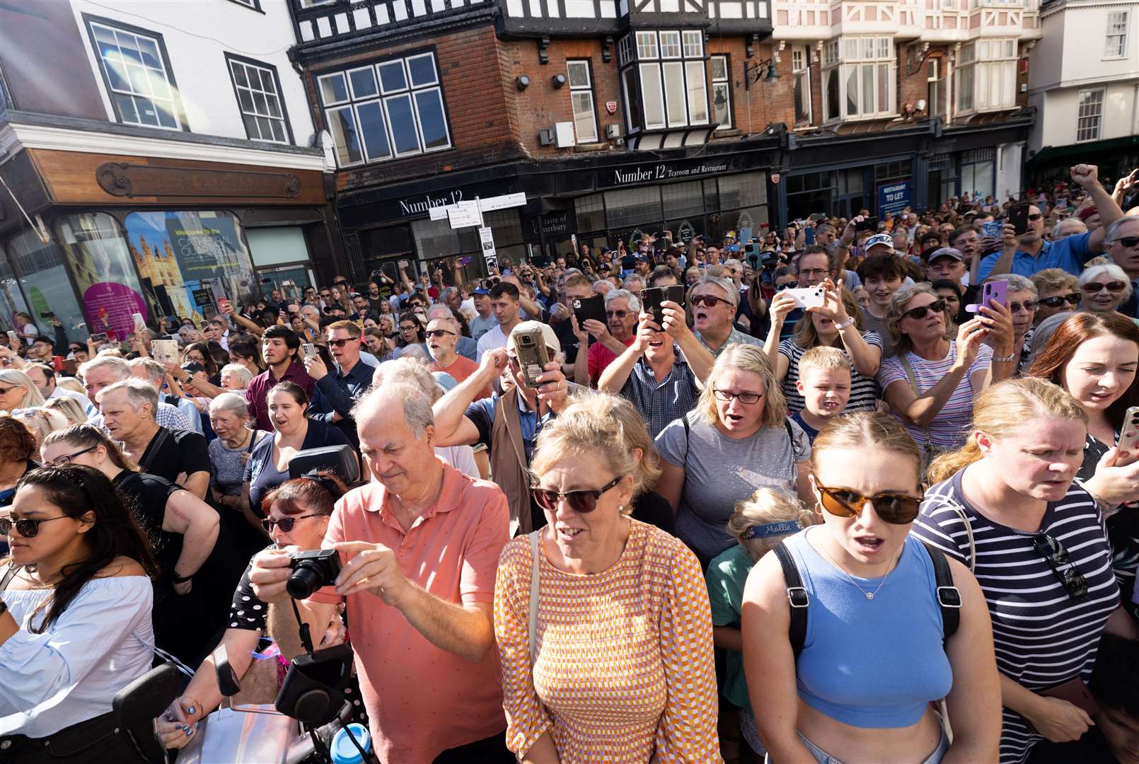 Charles proclaimed King in The Buttermarket, Canterbury. Picture: Barry Goodwin