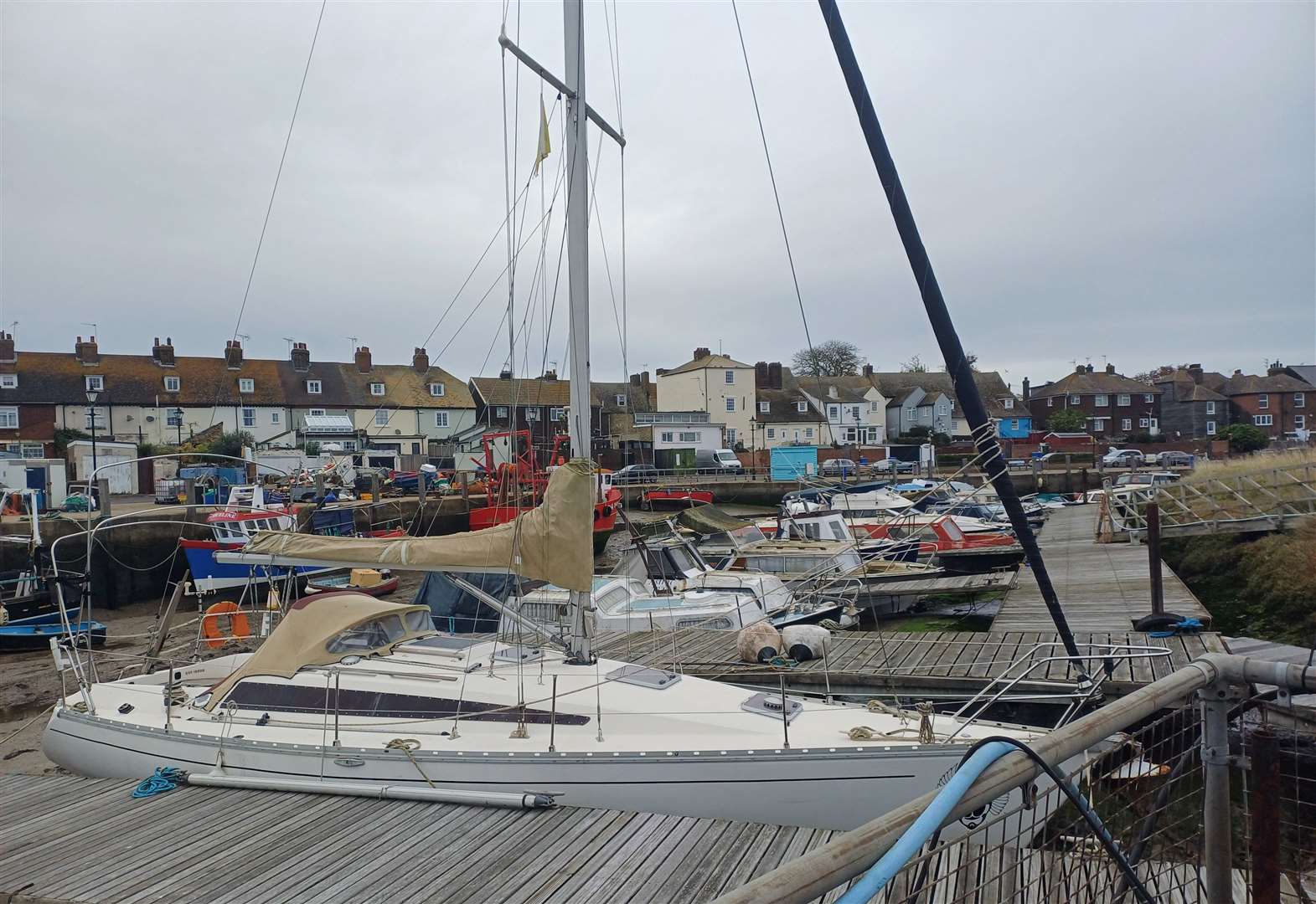 The marina in Queenborough Creek, Sheppey, will be gone by next March