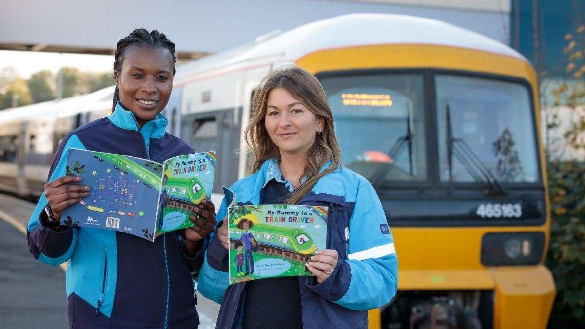 Jane Fentaman and Lauren Stowers (right) are two mums from Kent who inspired the book. Picture: Southeastern