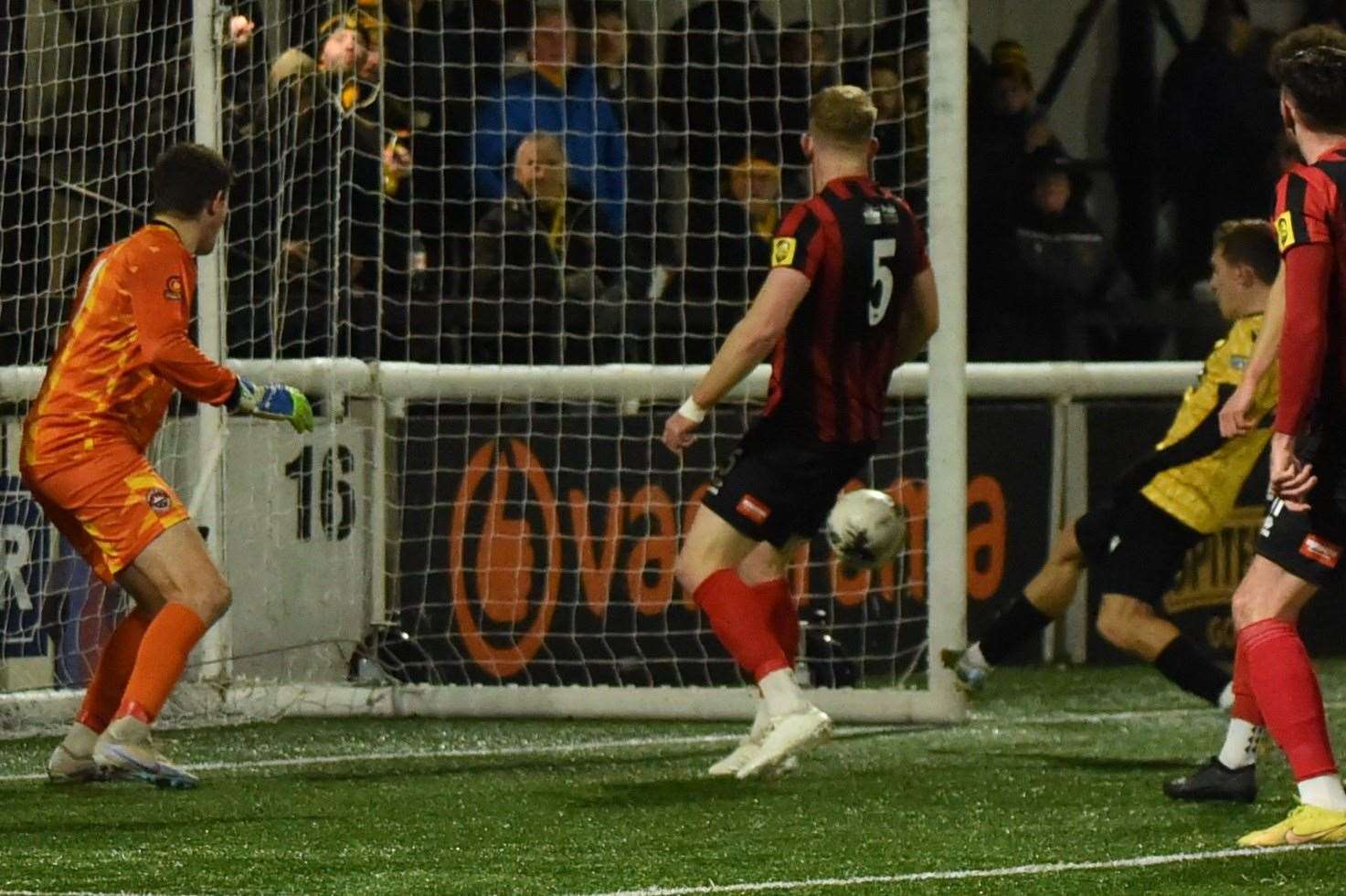 Matt Rush scores his first goal of the night. Picture: Steve Terrell