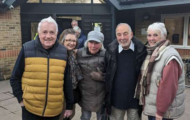 Richard Stewart, far left, was disappointed with the proposal