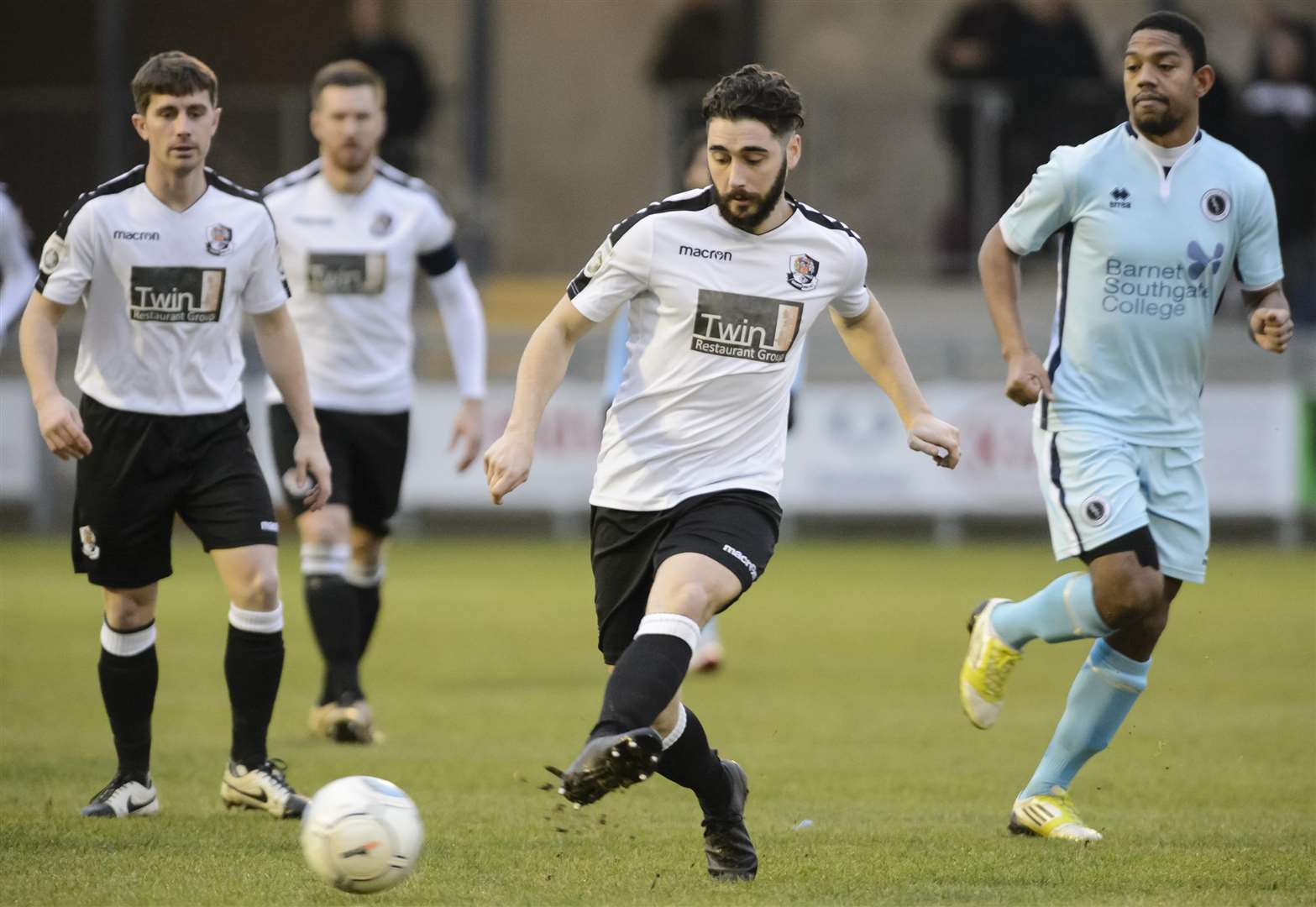 Dartford midfielder Alex Brown. Picture: Andy Payton