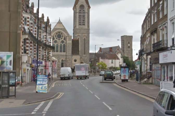 The accident happened in Northdown Road, Cliftonville