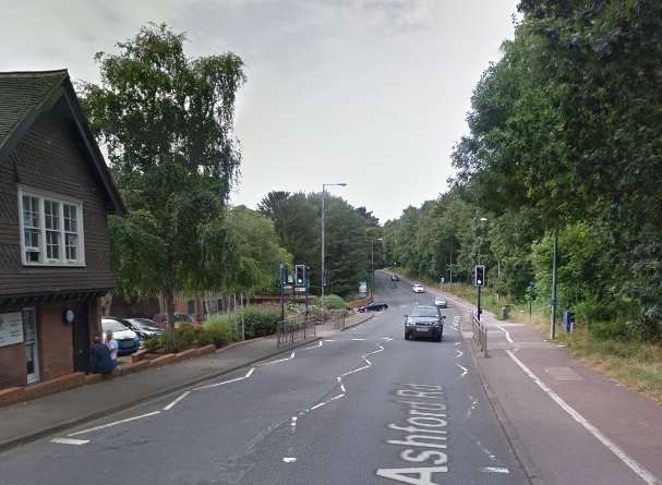 Scene of the crash: A20 Ashford Road near Turkey Mill. Picture: Google Street View