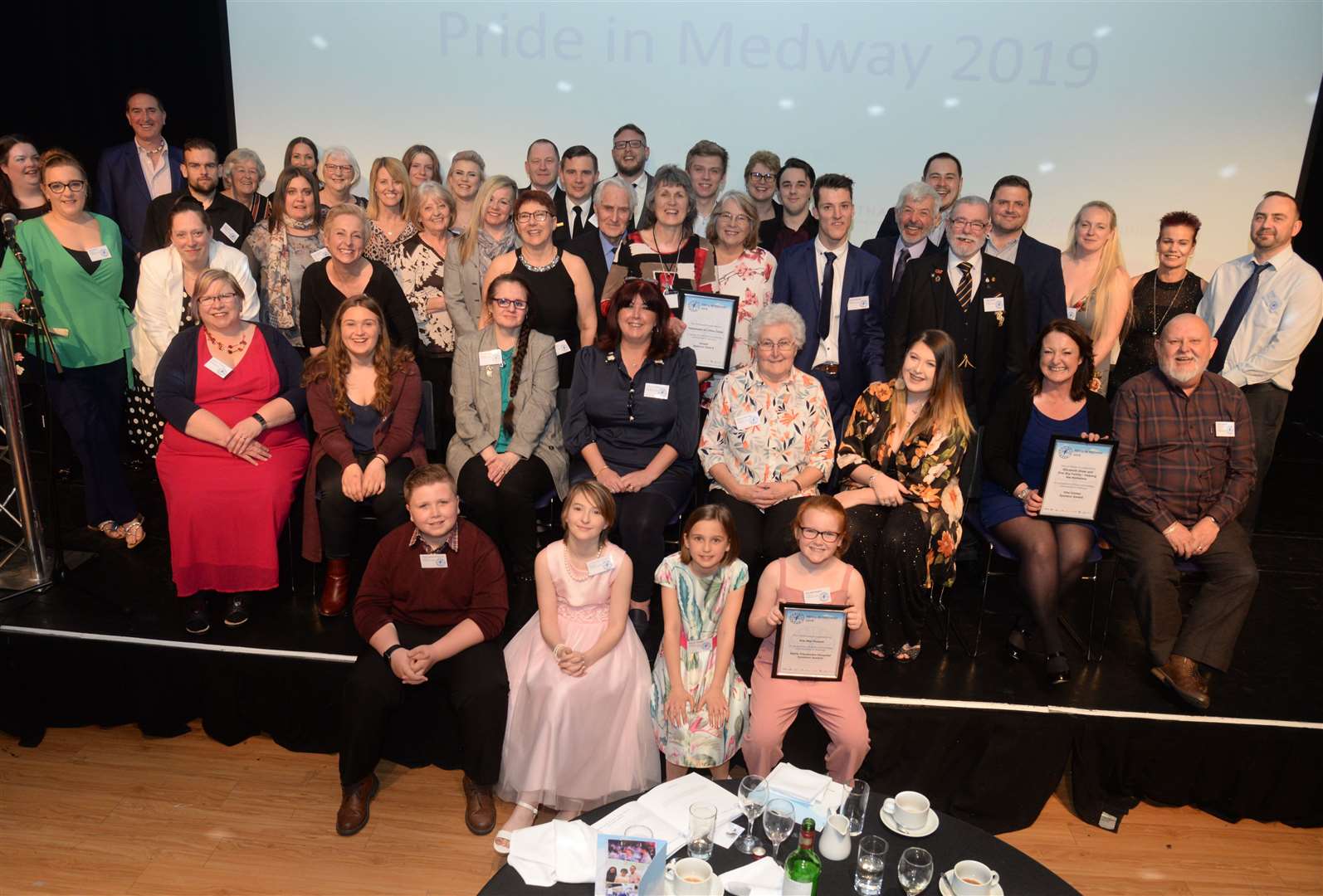 The award winners at the gala evening in 2019