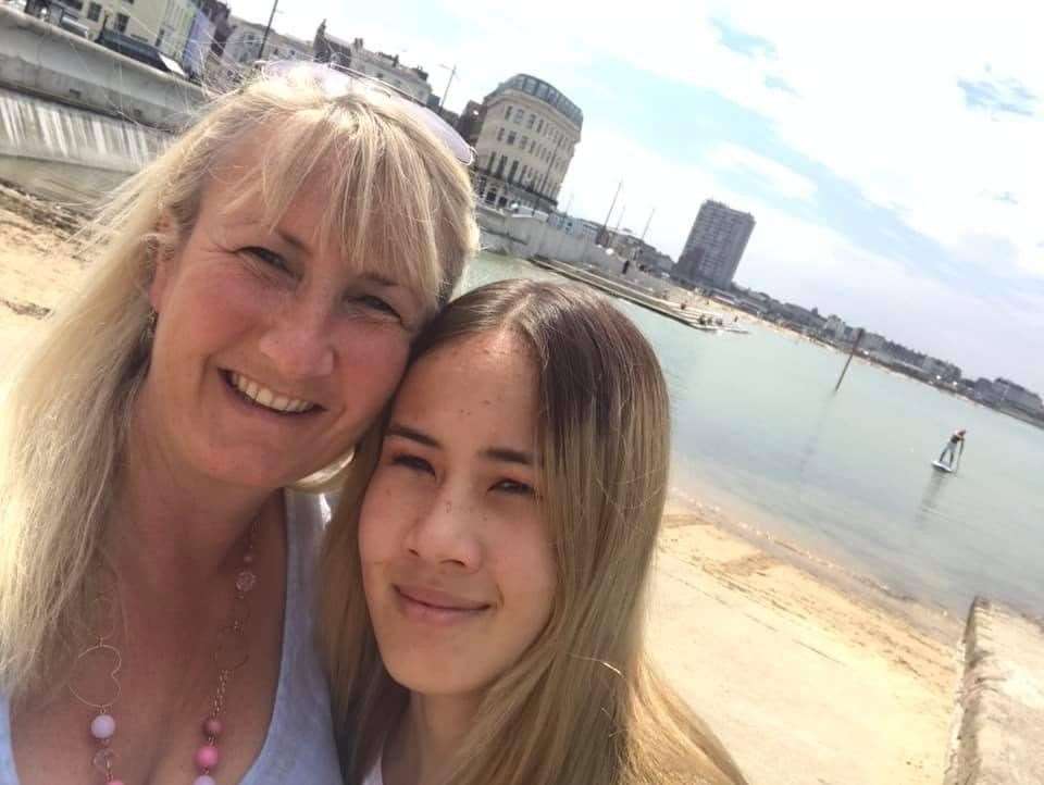 Rebecca and Emily in Margate, visiting the Turner Gallery. Picture: Rebecca Set