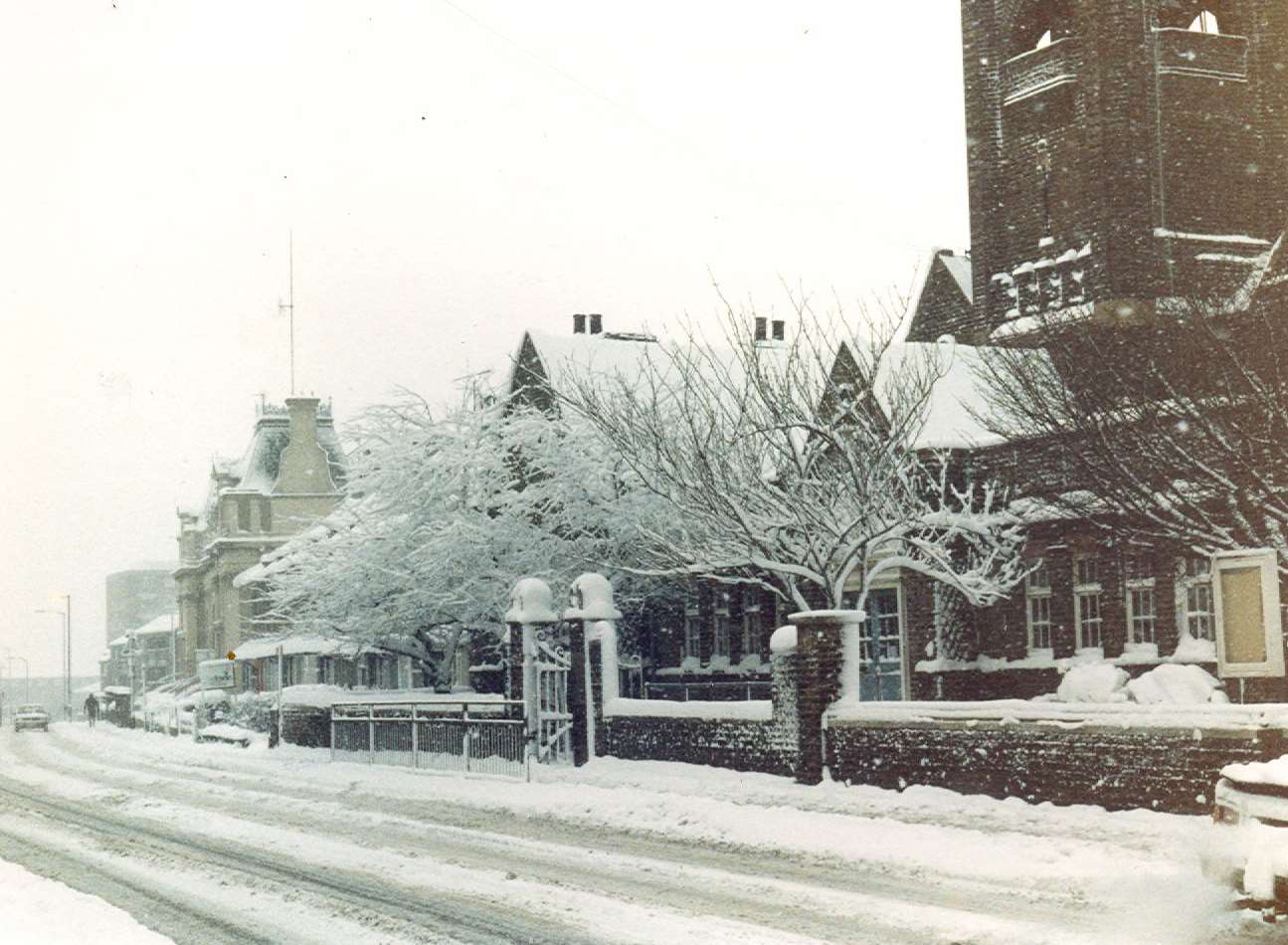 Snow in Northfleet. Picture: Denis Llewellyn