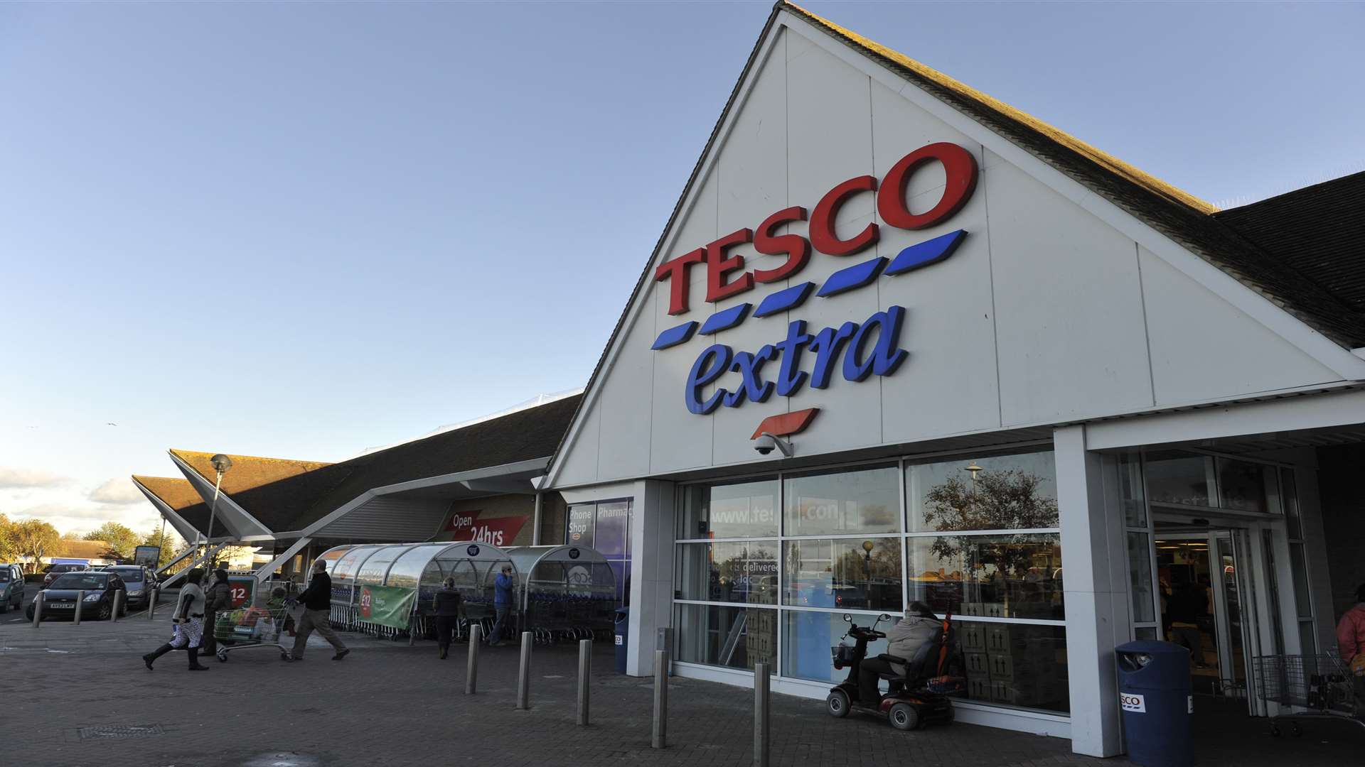 A Tesco Extra store in Whitstable