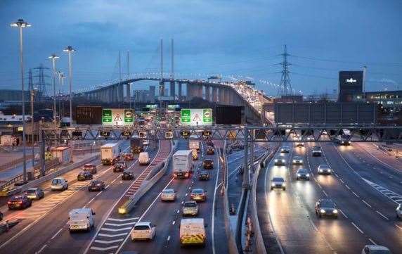 Several closures of the Dartford Tunnels are scheduled. Stock image