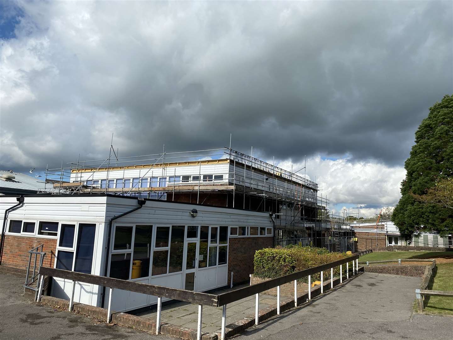 Work has already begun on Homewood School's roof, the first of eight projects to benefit from the cash injection.