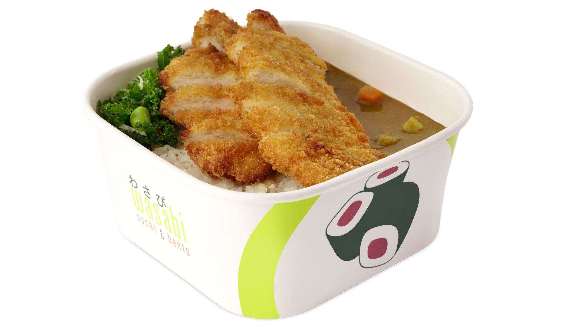 The popular chicken katsu curry form Wasabi. Picture: Wasabi