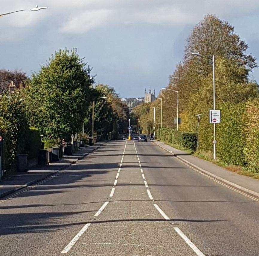 The crash happened in New Dover Road, Canterbury