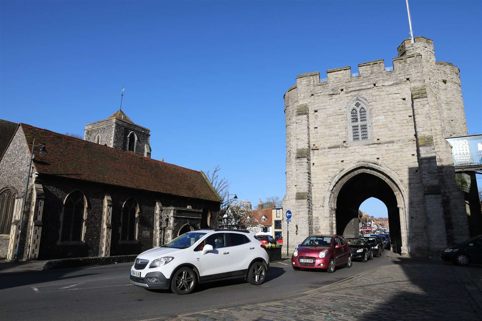 The attack happened opposite Westgate Towers