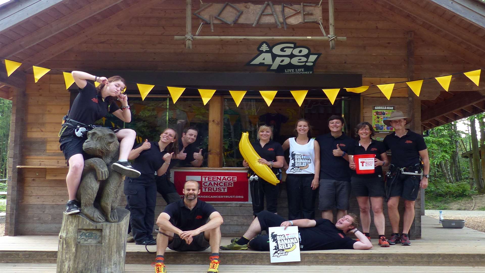 The Go Ape team at Bedgebury.