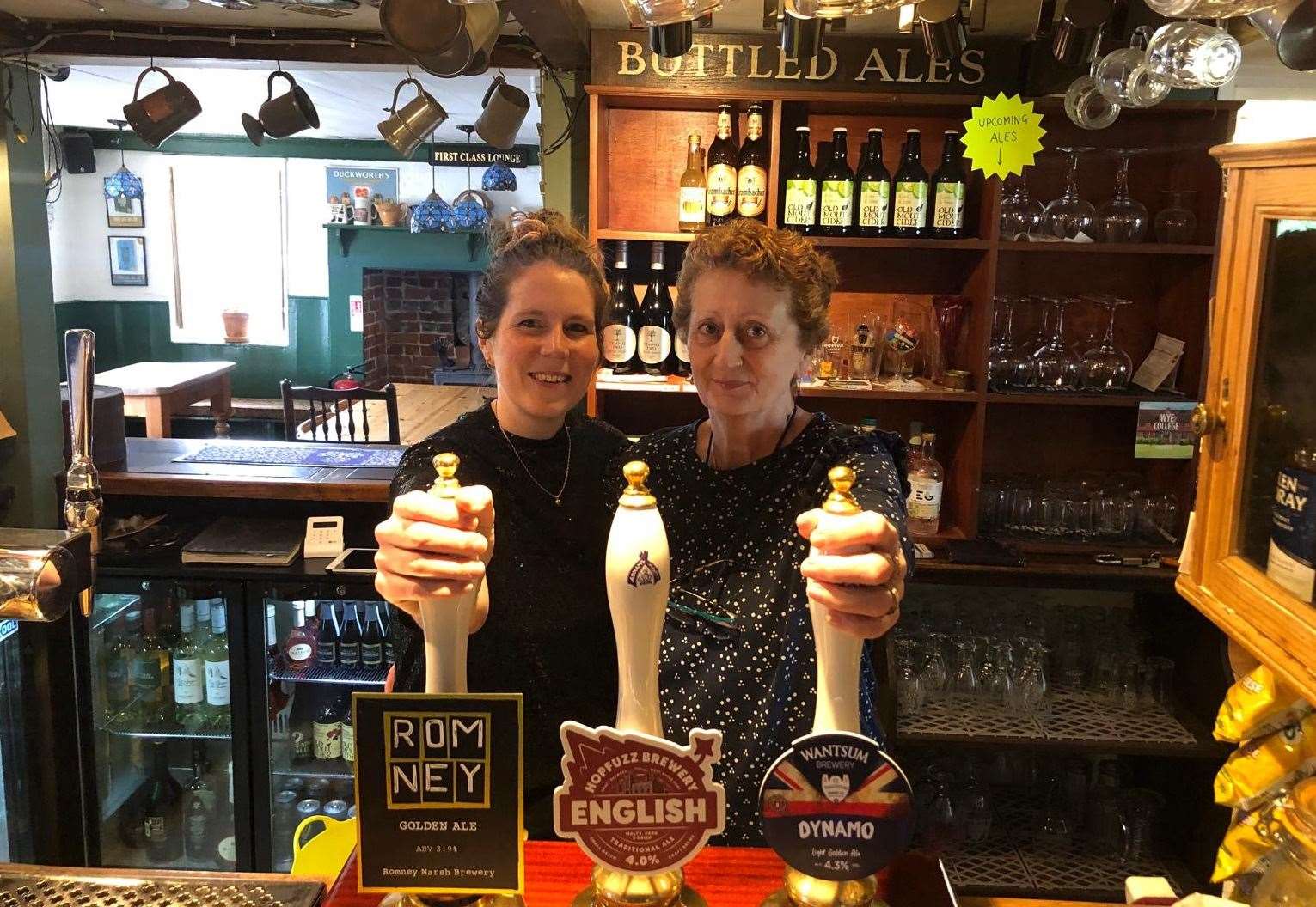 Mother and daughter team Annie Lewis (left) and Annie Blown (right) have left The Bowl Inn, Hastingleigh