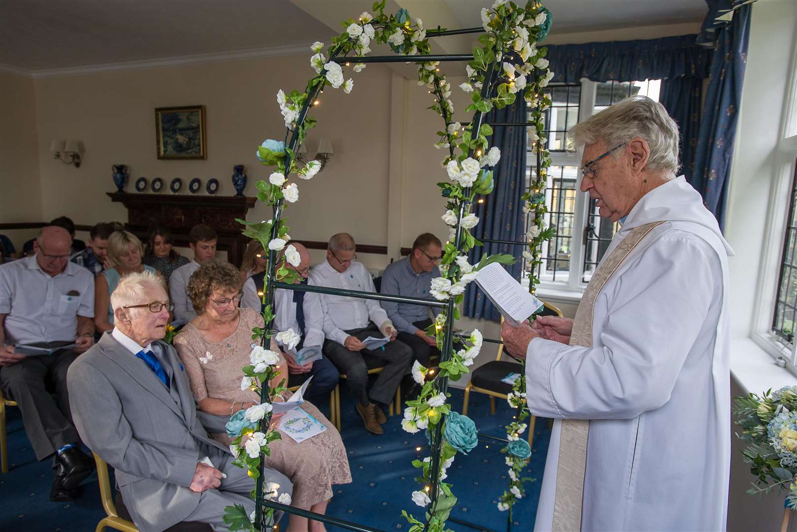 Charlie and Judy with The Rev John Emmott