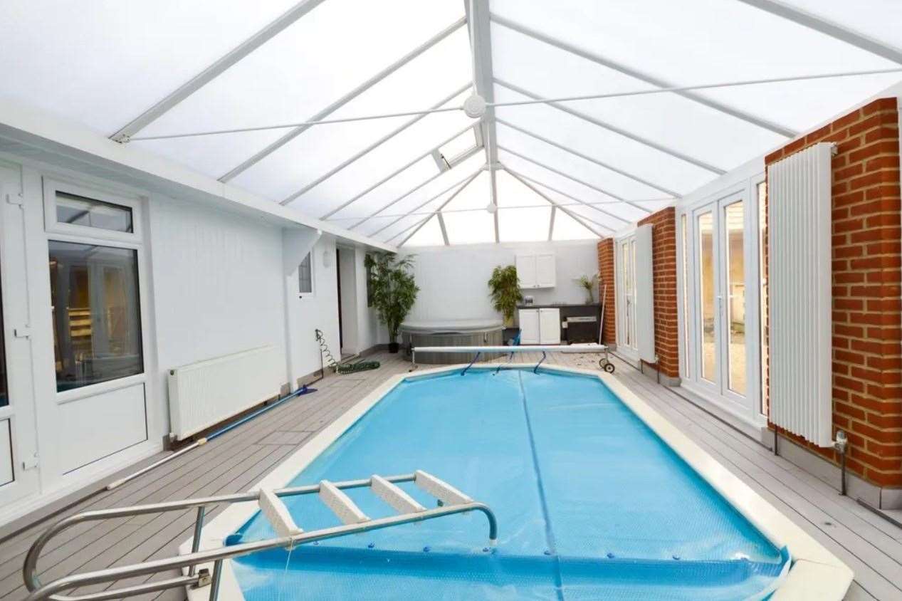 It boasts a heated swimming pool... Picture: Zoopla / Zest