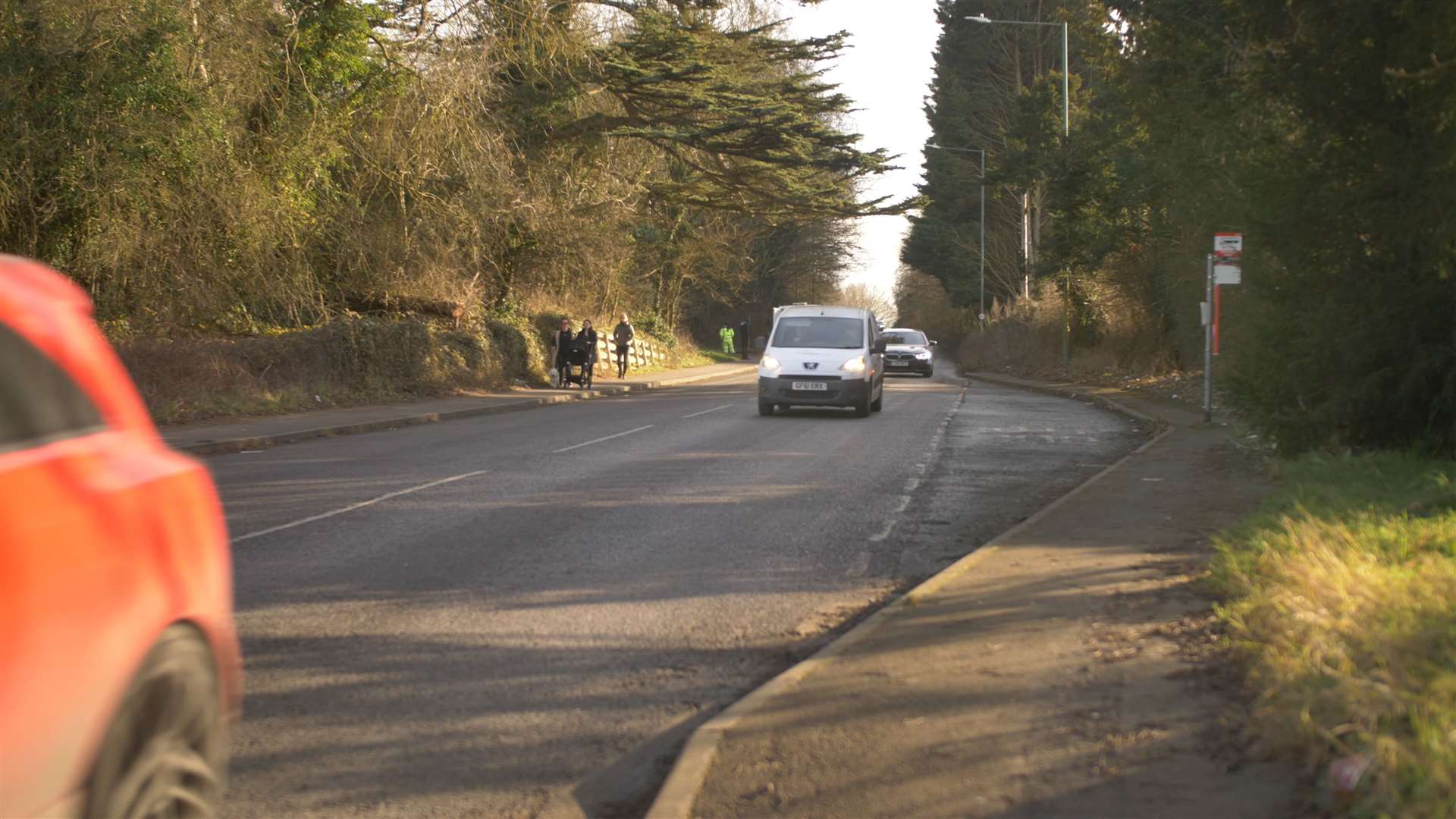 The accident happened just past Hermitage Court, along Hermitage Lane