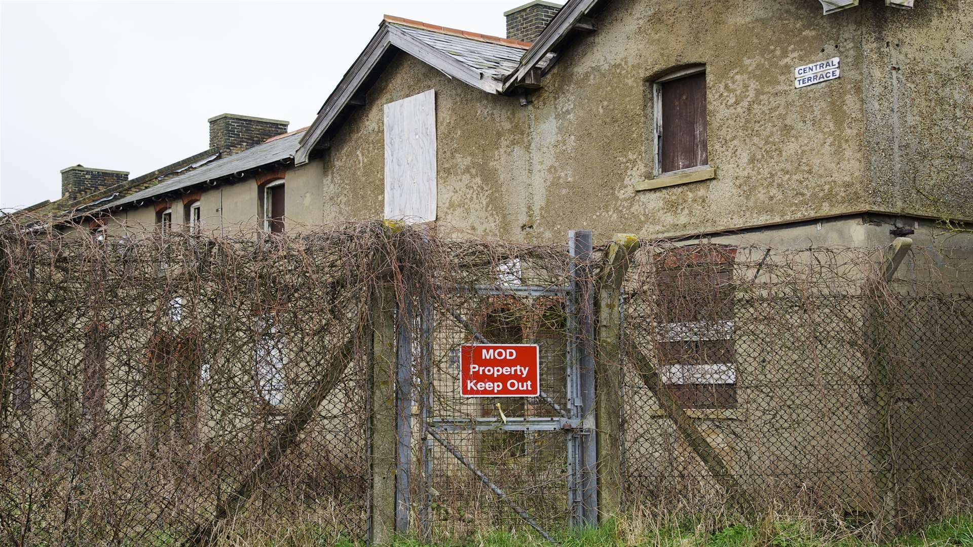 Views of the former Lodge Hill army camp, Lodge Hill Lane, Chattenden