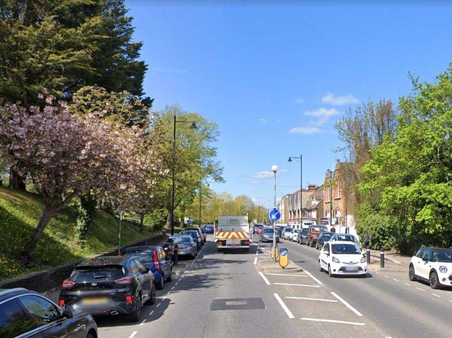 Police were called to a crash on New Road, Chatham today. Photo: Google Images