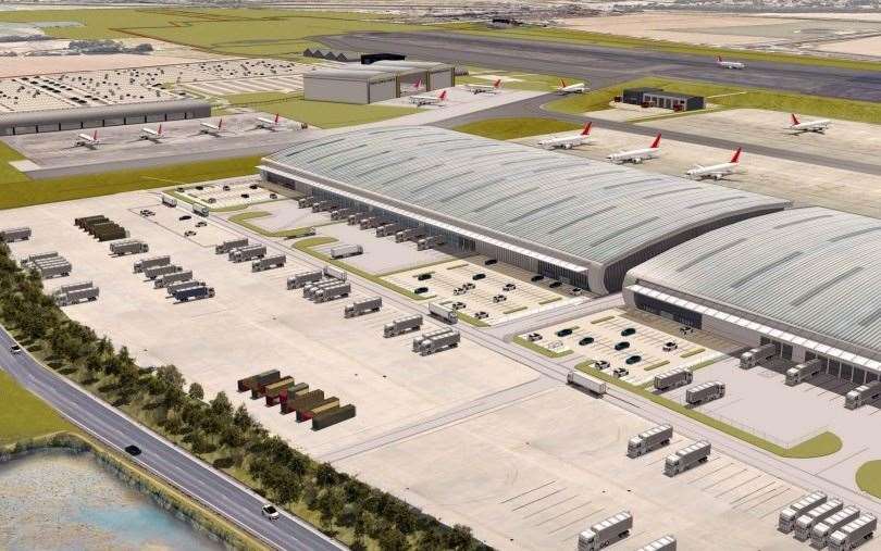 How Manston Airport could look when £650m redevelopment is complete. Picture: RSP