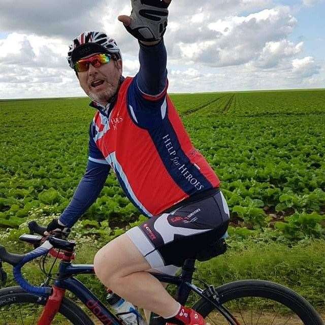 Allez - ex sapper Steve Craddock on the D-Day ride (12537601)