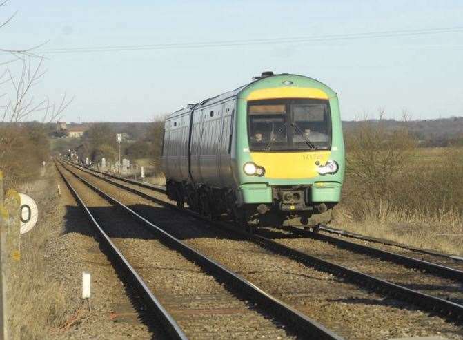 Southern trains operate in west Kent. Stock image