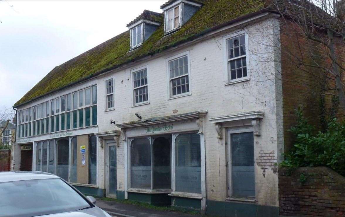 The Garden Hotel in Boughton-under-Blean has been empty since 2005. Picture: RDA Architects