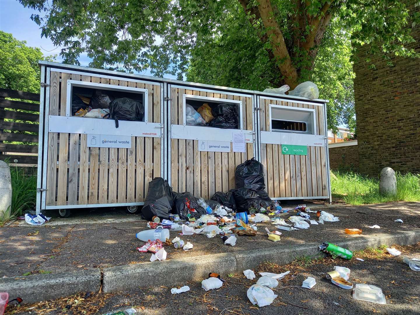 The mess in Jesuit Close on the Hales Place council estate