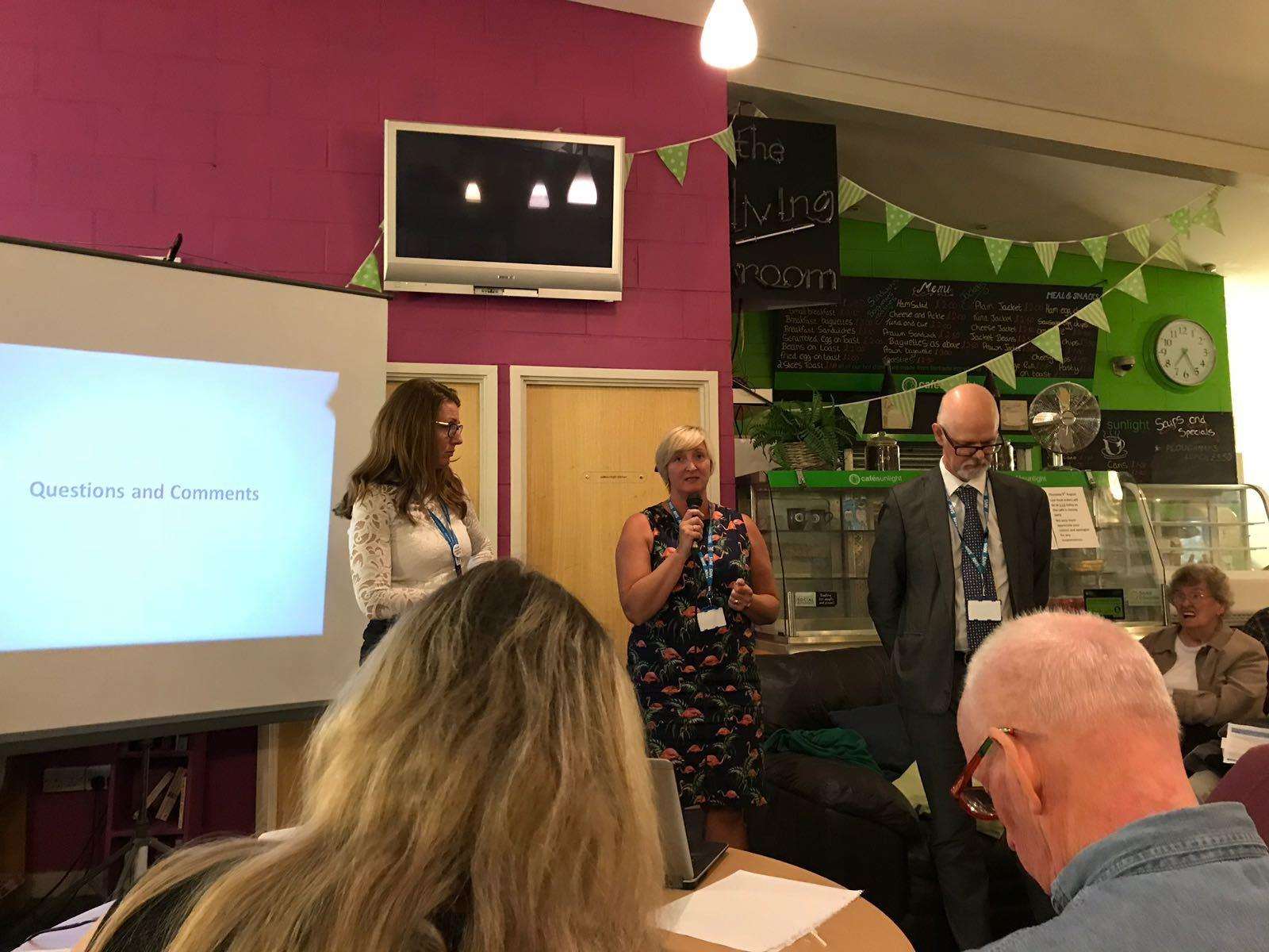 (left to right) Sarah Vaux, Tracy Rouse and Stuart Jeffrey from Medway Clinical Commissioning Group (3543093)