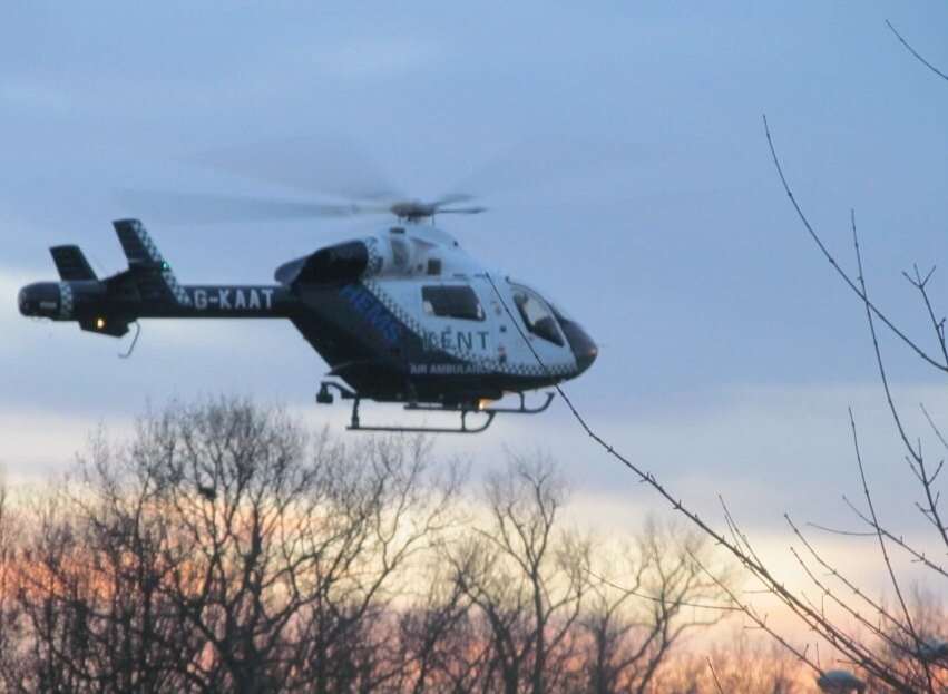 Kent Air Ambulance. Stock photo