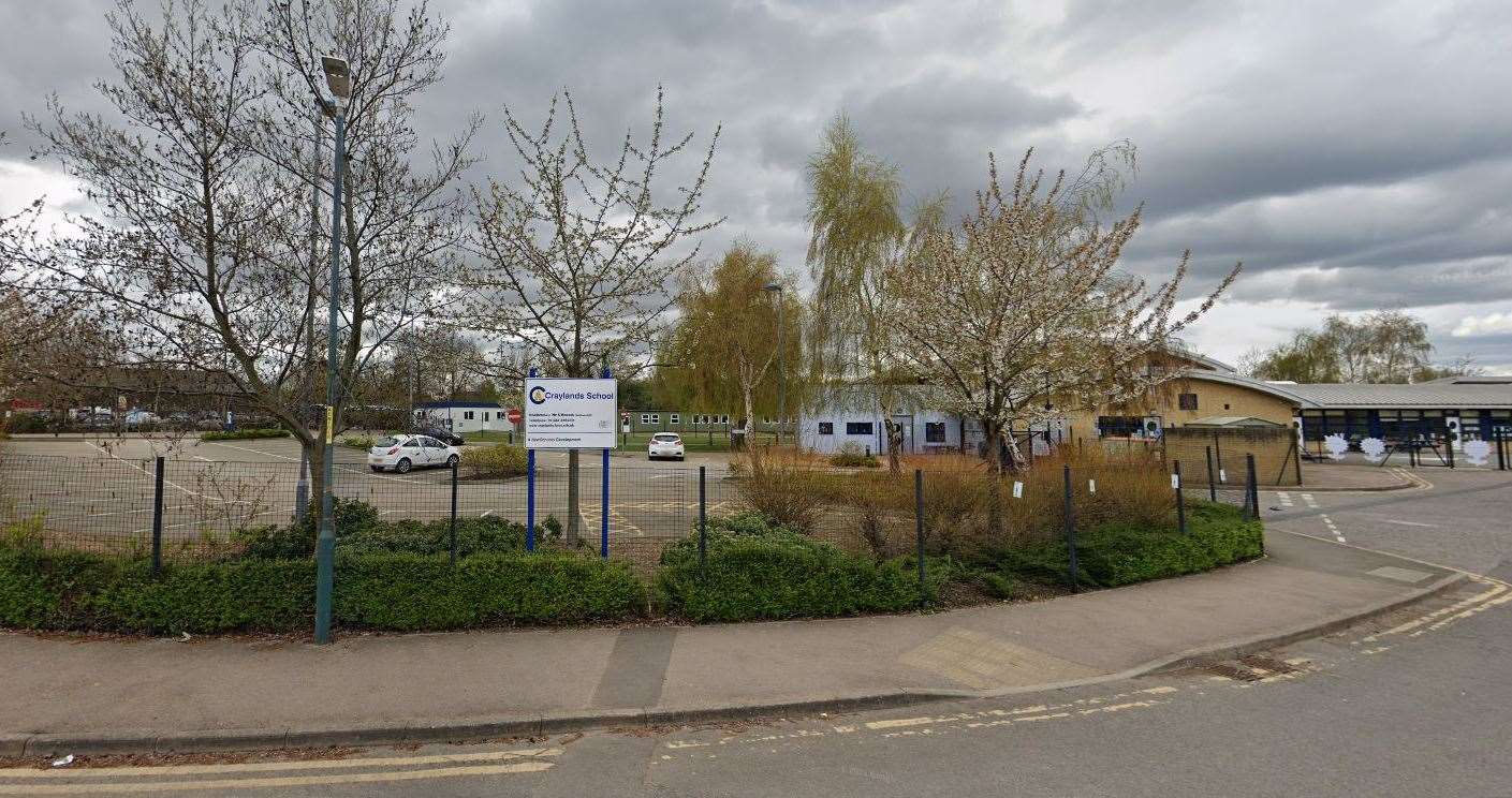 The alleged incident happened at an after school club at Craylands School in Craylands Lane, Swanscombe. Photo: Google